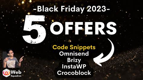 5 Awesome Black Friday 2023 Deals Code Snippets Pro Omnisend