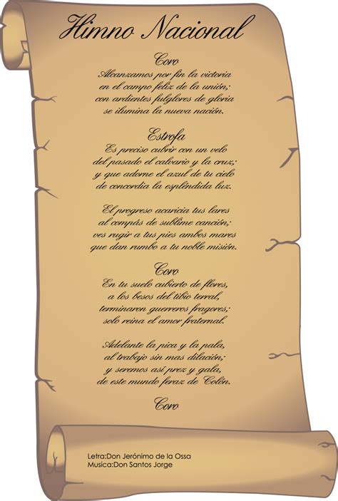 Himno Nacional Símbolos De La Nación