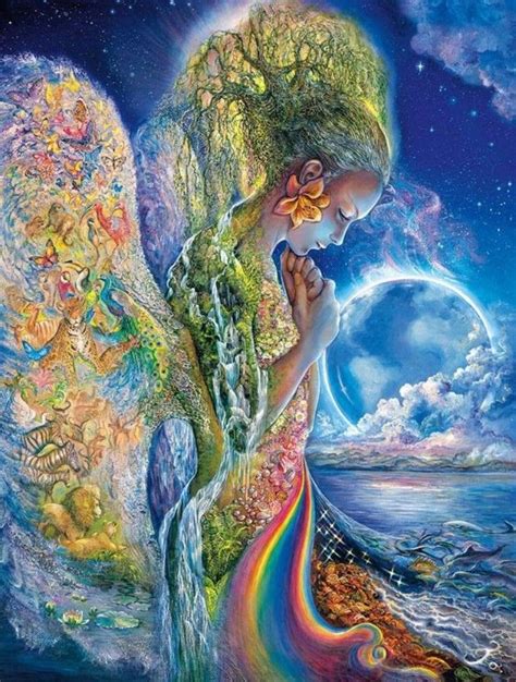 Josephine Wall Gaia Goddess Mother Goddess Mother Earth Art Mother