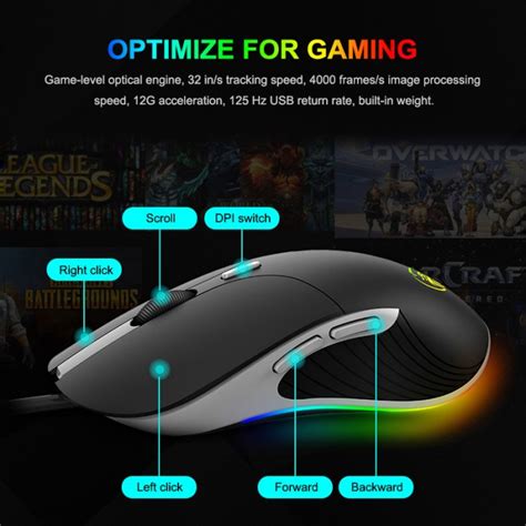 Imice X6 Usb Optical Wired Wired 7d Gaming Mouse For Computer