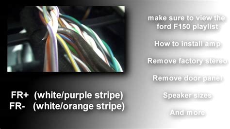 Stereo wiring diagram ford f150 2015 and up - YouTube