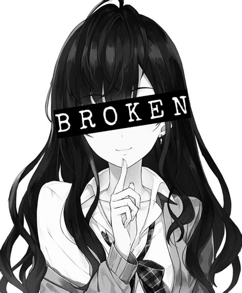 Anime Cute Depressed Sad Anime Girl Png Cute Anime Transparent Free