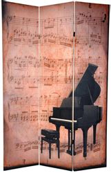 Find room dividers & privacy screens at wayfair. 6 ft. Tall Double Sided Music Room Divider - Piano/Phonograph