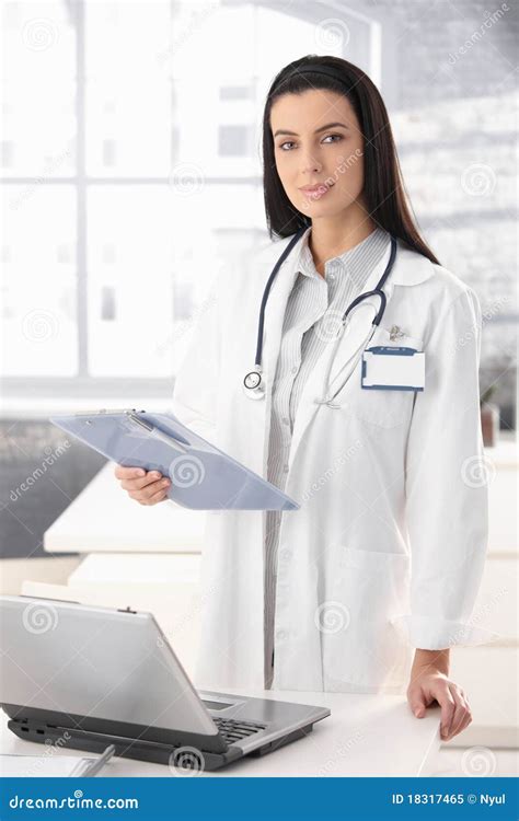 Pretty Doctor In Office Royalty Free Stock Photo Image