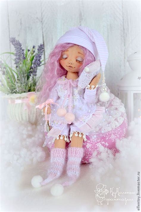 Купить или заказать Лавандовая Сонюшка текстильная кукла в интернет