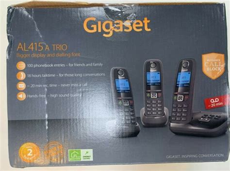 Gigaset Al415a Cordless Phone With Answering Machine And Triple