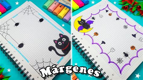 🦇💀mÁrgenes Y Bordes Para Halloween Para Cuadernos Y Cartas🦇💀 Margins