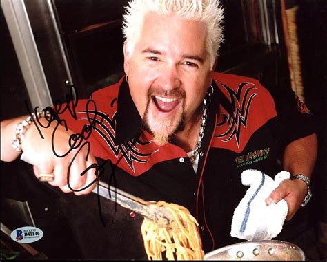 Guy Fieri Food Network Star Signed 8x10 Photo Autographed Bas B41146 Beckett Authentication