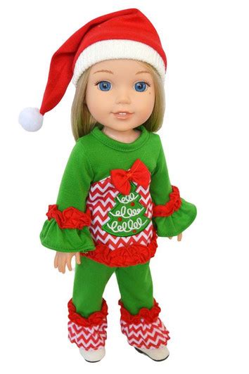 My Brittanys Candy Cane Lane Outfit For Wellie Wisher Dolls