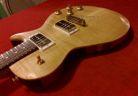 Handwood Guitars Woody Phat Cats Custom Lp 2014 Natural Tru Oil Guitar