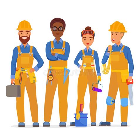 Construction Workers Stock Illustrations 9232 Construction Workers