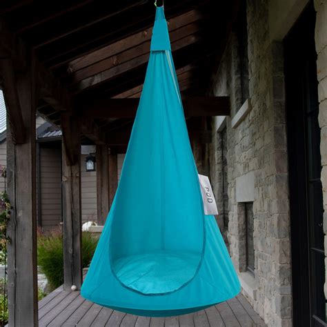 original cacoon pod hanging swing chair river city play systems