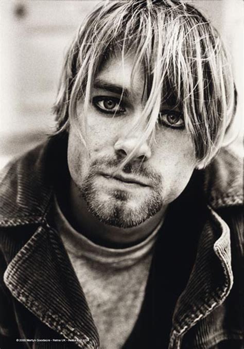 Kurt cobain, legendary lead singer, guitarist and songwriter of nirvana, the flagship band of generation x, remains an object of reverence and fascination for music fans around the world. Kurt Cobain - Suicide - Posterflagge - 75x110