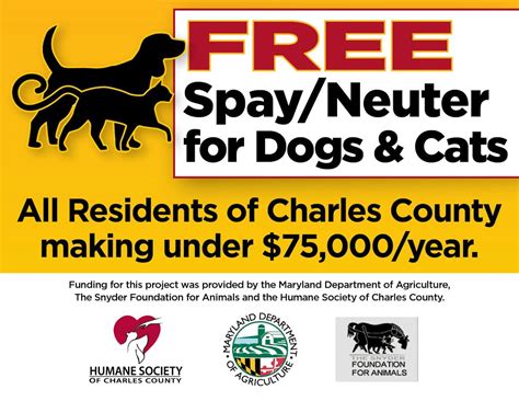 Grants for Spay & Neuter - Humane Society of Charles County