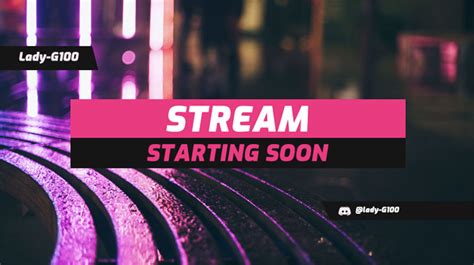 Animated Starting Soon Screen Twitch Free
