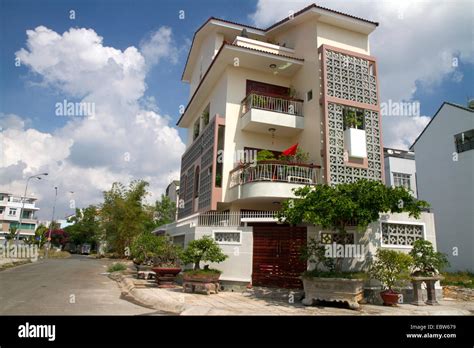 Modern Housing In Suburban Ho Chi Minh City Vietnam Stock Photo Alamy