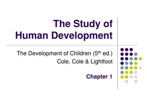 Ppt The Study Of Human Development Powerpoint Presentation Free