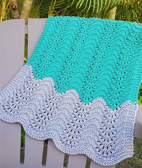 Baby blanket knitting patterns are the perfect project for gifting. Free Knitting Pattern for Feather and Fan Car Seat Baby ...
