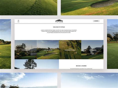 Pupuke Golf Club Custom Website Design By Skyrocket New Zealand On Dribbble
