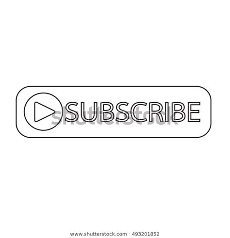 Subscribe Button Icon Illustration Design Stock Vector Royalty Free