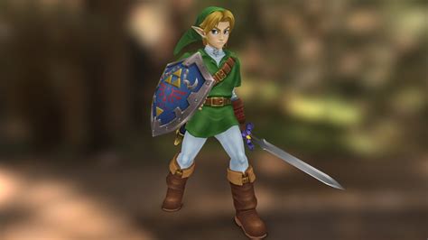 Ocarina Of Time Link Download Free 3d Model By Coolbr63 B84268a