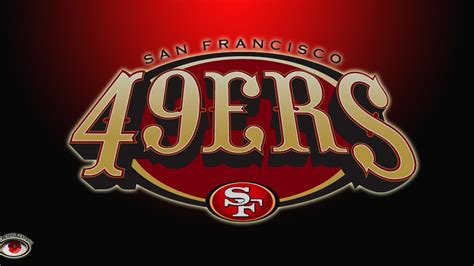 San Francisco 49ers Log With Red And Black Background Hd 49ers
