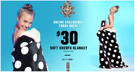 Victoria’s Secret Pink Sherpa blanket double sided large ...