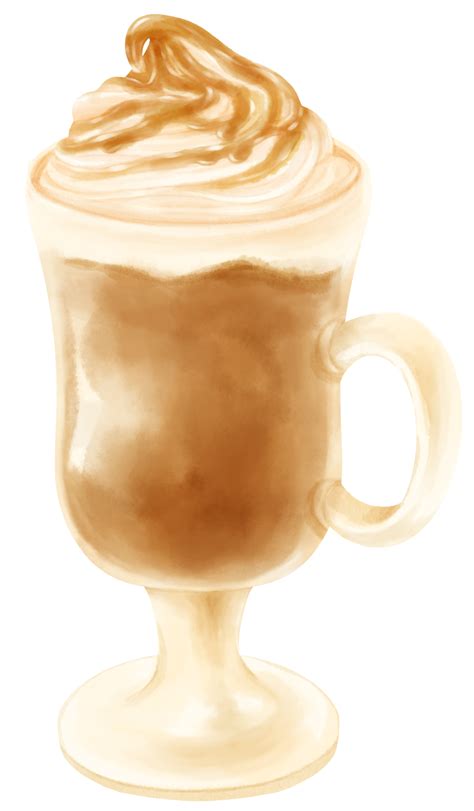 Latte Macchiato Coffee Drink Watercolor 9694670 Png