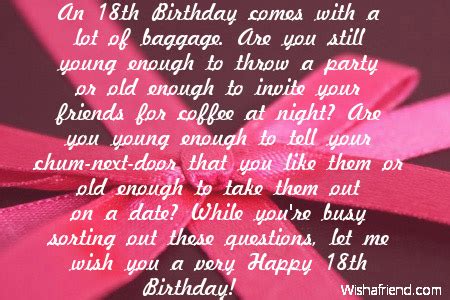 Make your best friend's day with this lovely message. Wish You A Very Happy 18th Birthday - NiceWishes