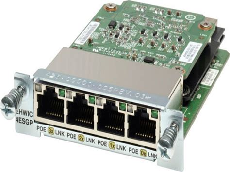 Cisco Ehwic 4esg Four Port 101001000 Ethernet Switch Interface Card