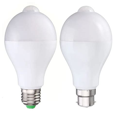 E27 B22 Motion Sensor Led Lamp Bulb 12w Smart Pir Sensor Led Light