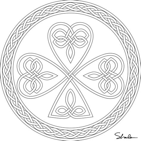 Celtic Cross Coloring Page Coloring Home