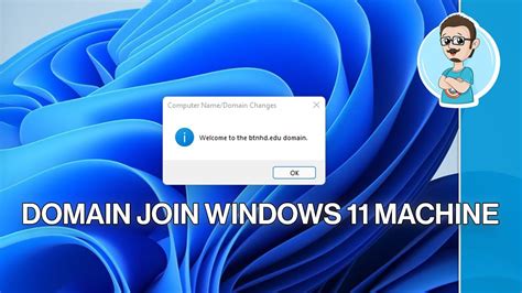 Join Windows 11 To Domain Youtube