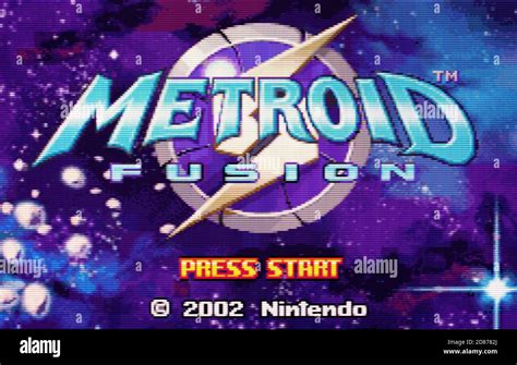 Metroid Fusion Nintendo Game Boy Advance Videogame Editorial Use