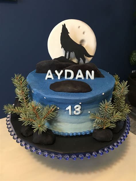 Wolf Theme Birthday Cake Wolf Cake Fairy Birthday Cake 1st Birthday