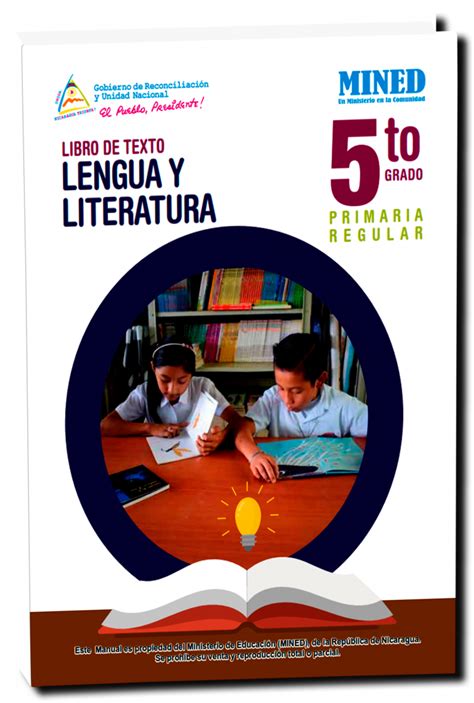 Libro De Lengua Y Literatura 5to Quinto Grado Nicaragua Mined