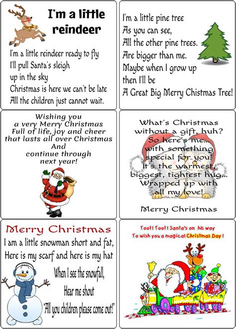 Peel Off Kids Christmas Verses 2 Sticky Verses For Cards And Crafts