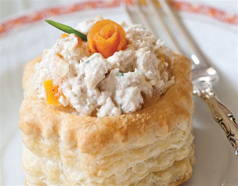 Plus, who has time to roll out all that dough? Apricot-Chive Chicken Salad in Puff Pastry Shells Recipe