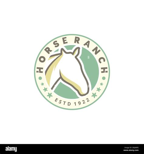 Horse Ranch Stallion Logo Design Stock Vector Image And Art Alamy