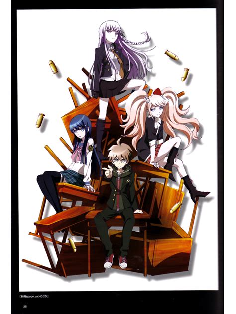 Enter your email & we'll let you know when animelab is being just a normal student without a special talent makoto naegi wins a lottery to attend the prestigious hope's peak academy where only the top. Dangan-ronpa The Animation Official Illustrations ...