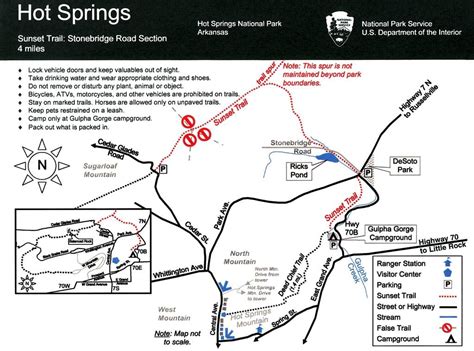 Hot Springs National Park Map Pdf