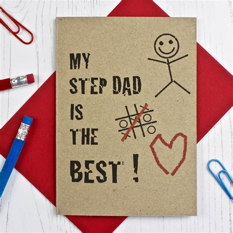 My Step Dad Is The Best Card By Adam Regester Design