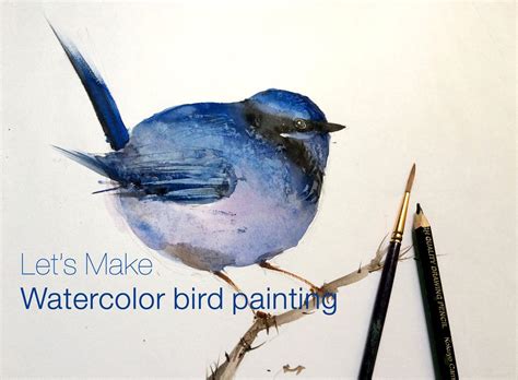 How To Paint Watercolor Bird Painting Easy Step By Step Learning Bird Watercolor Paintings