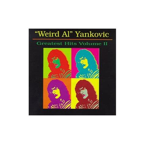 Yankovic Weird Al Vol 2 Greatest Hits Yankovic Weird Al Cd 8nvg