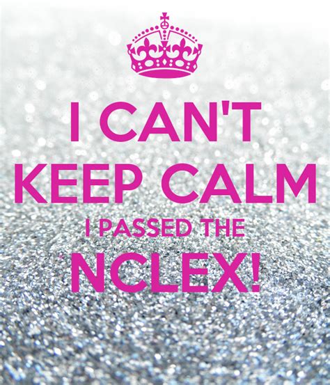 I Cant Keep Calm I Passed The Nclex Poster Diane Dimartino Keep