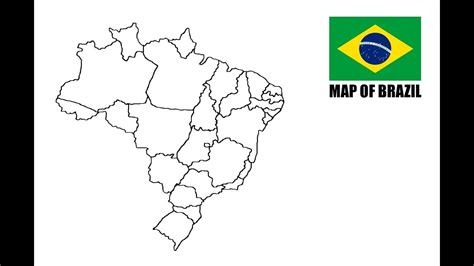 How To Draw Map Of Brazil Como Desenhar O Mapa Do Brasil Coloring City