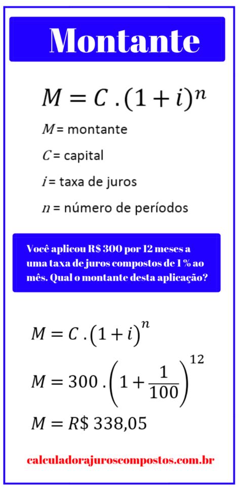 Fórmula Para Calcular O Montante Juros Compostos Simples E Objetivo