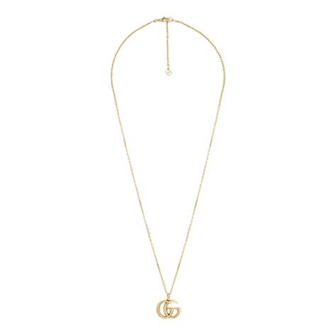 Gucci Gg Running Yellow Gold Pendant Necklace Jr Dunn Jewelers