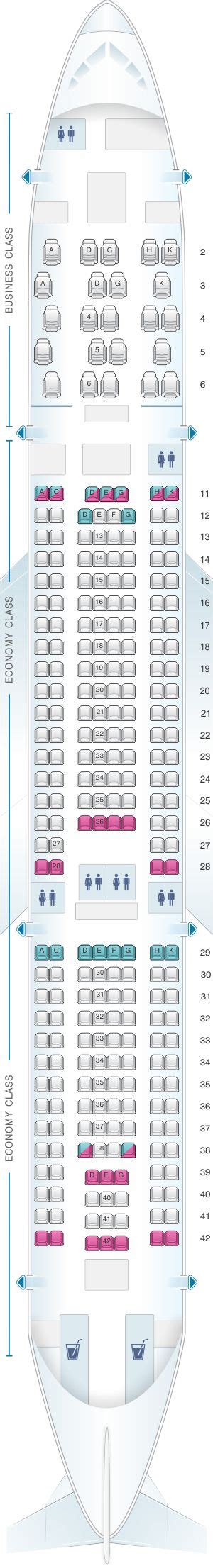 Seat Map Aer Lingus Airbus A330 200 Config 2 China Eastern Airlines