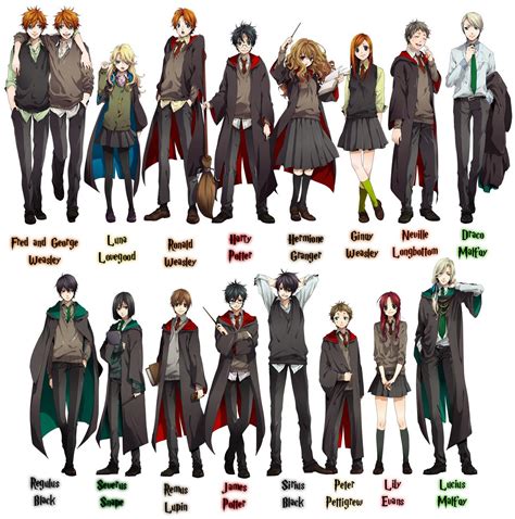 We hope you enjoy our growing collection of hd images to use as a background or home screen for your smartphone or computer. Harry Potter Characters Drawn Anime Style | This is it.